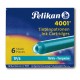 Pelikan TP/6 Turquesa 6 pieza(s)